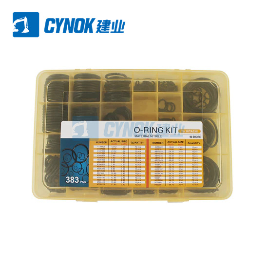 CYNOK 383PCS O-Ring Box Seal Kit for Hitachi EX100 EX200 EX300 Excavator (9)