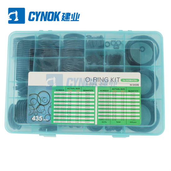 CYNOK 435PCS O-Ring Box Gaskets Seal Kit for Komatsu PC200 PC300 Excavator (16)
