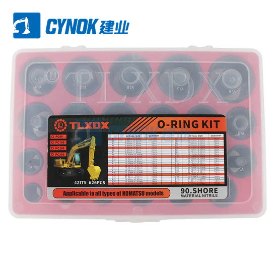 CYNOK 626PCS O-Ring Box for Komatsu PC60 PC100 PC200 PC300 Excavator (29)